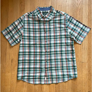 Woolrich Woolen Mills Button-Down Short-Sleeve Shirt - MEN'S LARGE